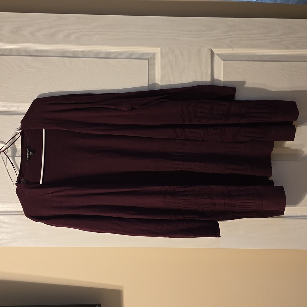 Lane Bryant 22/24 maroon/burgundy duster